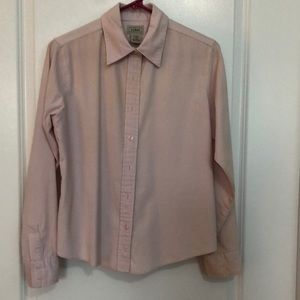 LL Bean light pink corduroy shirt.